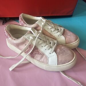 Corkys Pink Glitter and White Sneakers